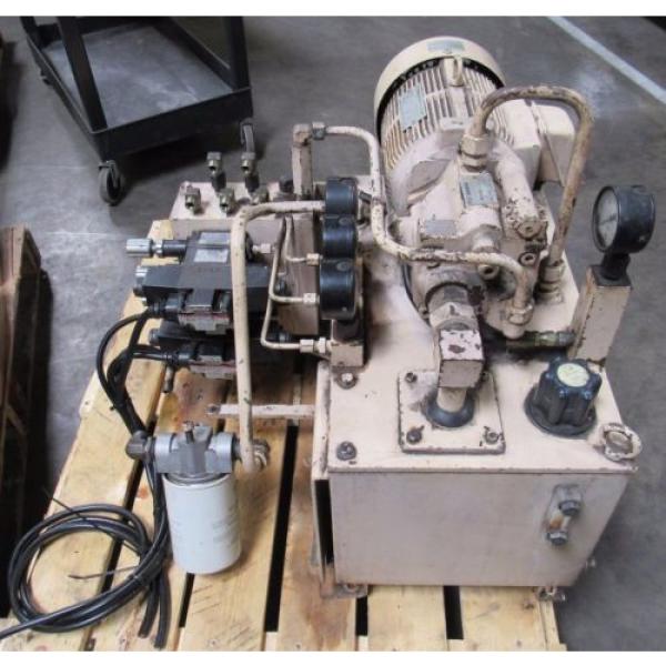 HYDRAULIC POWER UNIT W/ DAIKIN MOTOR PUMP V15A2F-J, PISTON PUMP V15 A2R-40 QE #6 image