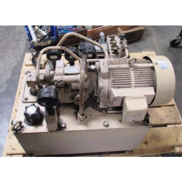 HYDRAULIC POWER UNIT W/ DAIKIN MOTOR PUMP V15A2F-J, PISTON PUMP V15 A2R-40 QE #7 image