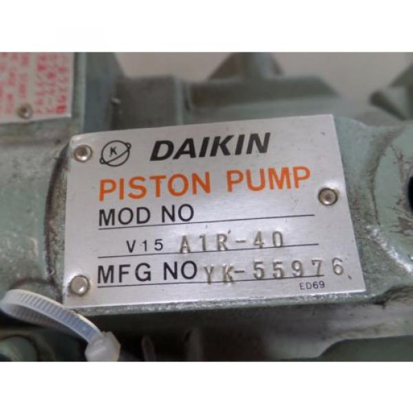 MORI SEIKI SL-1 DAIKIN HYDRAULIC PUMP M15A1-2-30 V15A1R-40 LOT#2078M #7 image