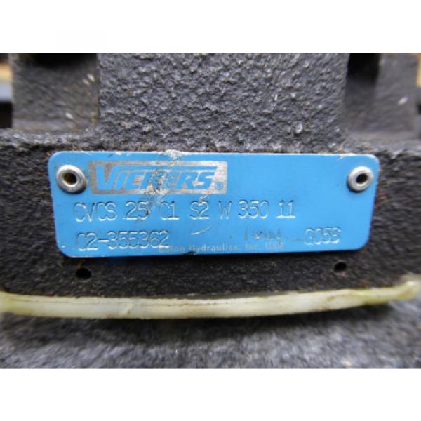 Origin VICKERS HYDRAULIC VALVE # CVCS25-C1-S2-W-350-11, # 02-355362 #1 image