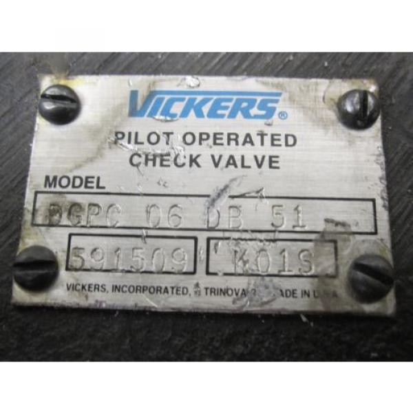 origin Vickers Hydraulic Pilot Operated Check Valve # DGPC-06-DB-51 #3 image