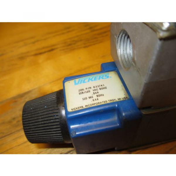 Vickers DG4V-3-2C-M-WL-B-40 Hydraulic Valve 5000PSI w/ 633741 115/120 vac Coils #4 image