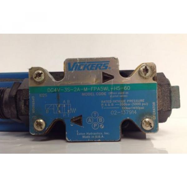 VICKERS  HYDRAULIC VALVE  DG4V-3S-2A-M-FPA5WL-H5-60 #2 image