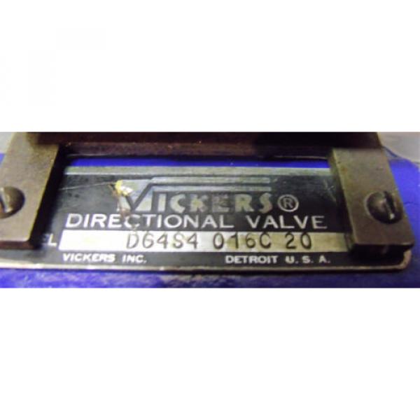 Vickers Hydraulic Directional Valve DG4S4 016C 20 D #5 image