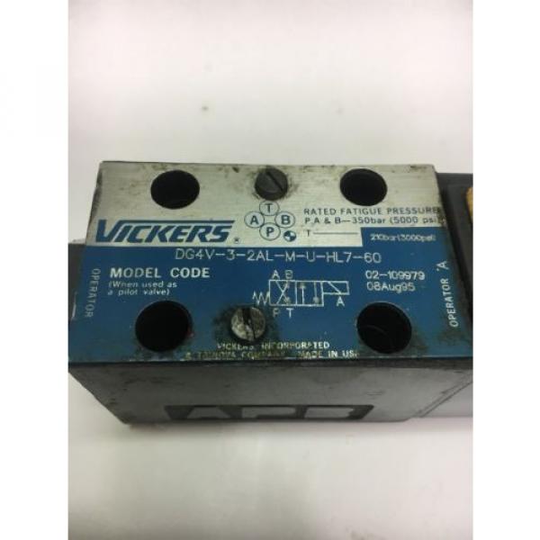 Vickers DG4V-3-2AL-M-U-HL7-60 Hydraulic Valve 5000 PSI Warranty Fast Shipping #2 image