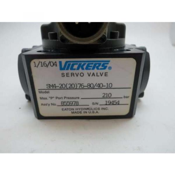 VICKERS 855978 SM4-202076-80/40-10 SERVO HYDRAULIC VALVE D513921 #6 image