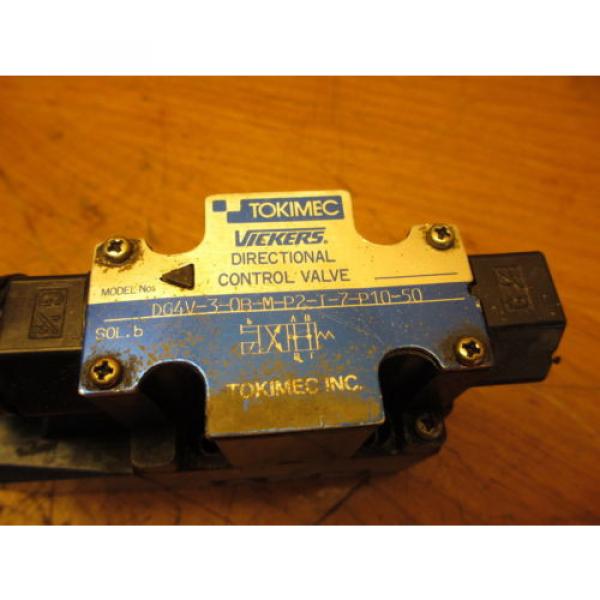 Vickers Tokimec DG4V-3-OB-M-P2-T-7-P10-50 Hydraulic Directional Control Valve #2 image