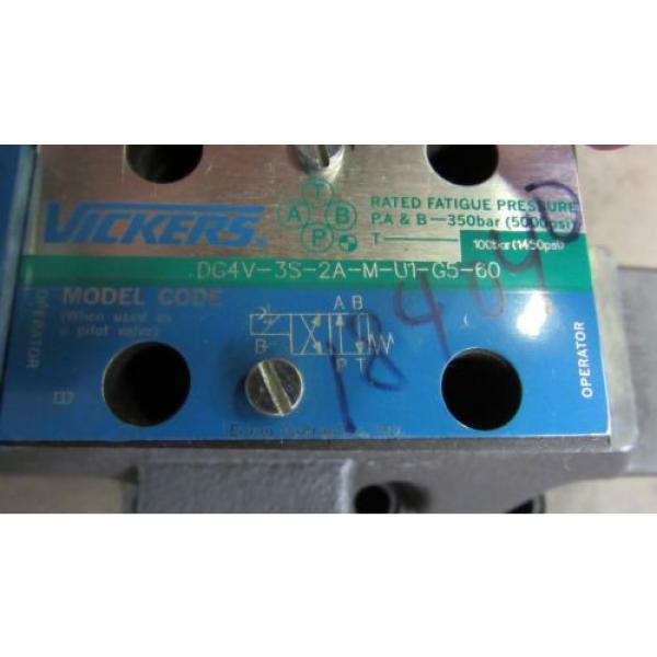 Origin VICKERS DG4V-3S-2A-M-U1-G5-60 DG5V-8-S-2A-E-M-U1-G-10 HYDRAULIC VALVE #2 image