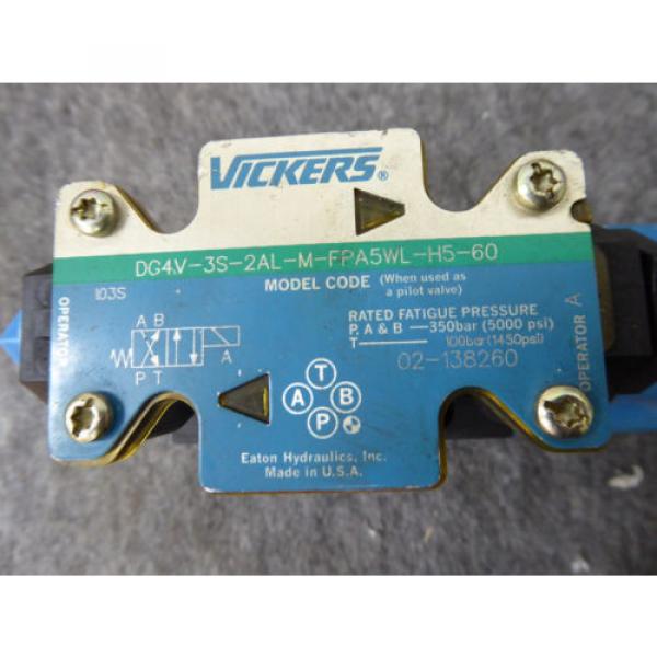 Origin VICKERS DIRECTIONAL VALVE # DG4V-3S-2AL-M-FPA5WL-H5-60 #2 image