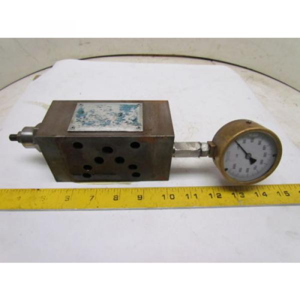 Vickers DGMX2-5-PP-BW-5-30 Hydraulic Pressure Reducing Valve W/Gauge #1 image