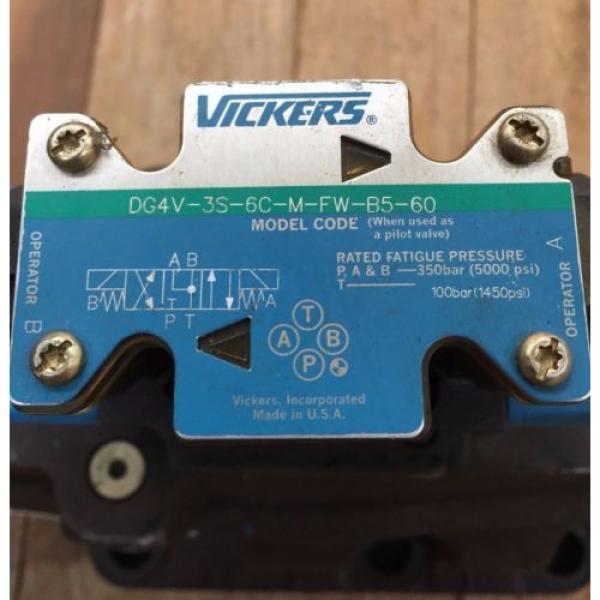 Origin VICKERS DG4V-3S-6C-M-FW-B5-60 HYDRAULIC  VALVE  DG5V-10-S-2C-1-T-M-FW-B-10 #2 image