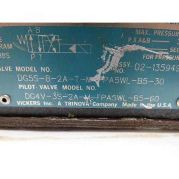 Vickers Valve DG5S-8-2A-T-M-FPA5WL-B5-30 Pilot Valve DG4V-3S-2A-m-FPA5WL-B5-60 #9 image