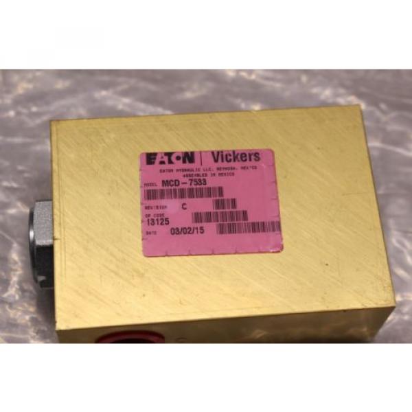 Eaton Vickers MCD-7533 Hydraulic Manifold Cartridge Block #2 image