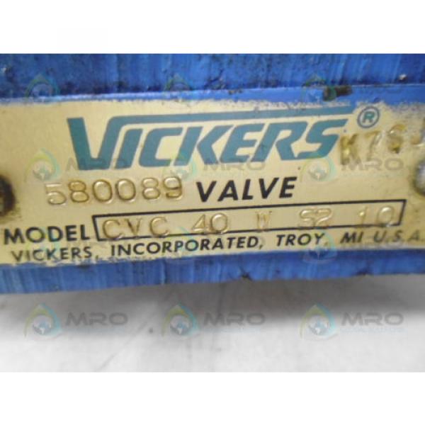 VICKERS CVC40WS210 HYDRAULIC CARTRIDGE VALVE Origin NO BOX #4 image
