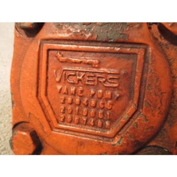 VICKERS HYDRAULIC PUMP amp; ADAPTER PLATE FROM ALJON CAR CRUSHER #6 image