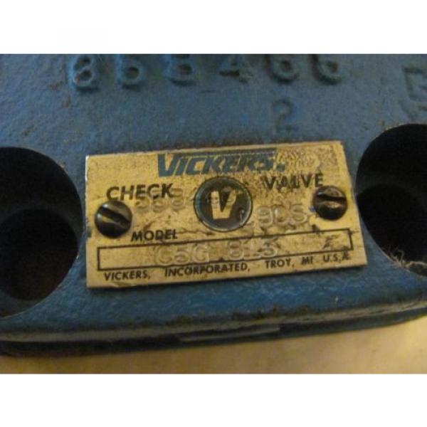 ? VICKERS ? P/N# C5G 815  HYDRAULIC PRESSURE CHECK VALVE #4 image