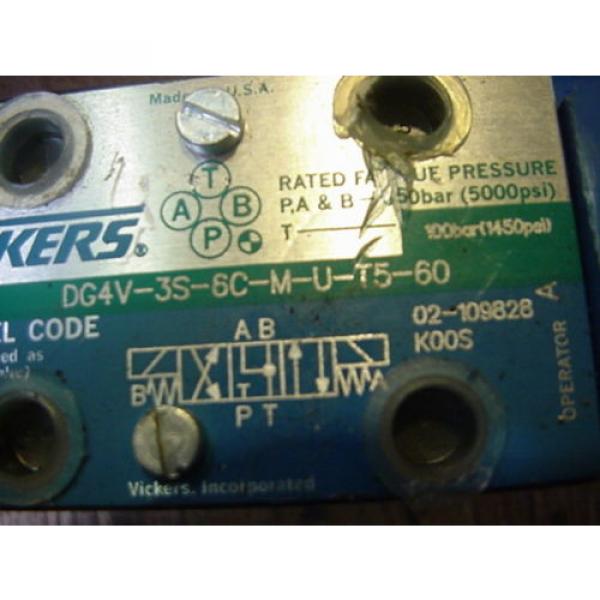 origin Eaton Vickers DG4V-3S-6C-M-U-T5-60 hydraulic solenoid valve 02-109828 #2 image