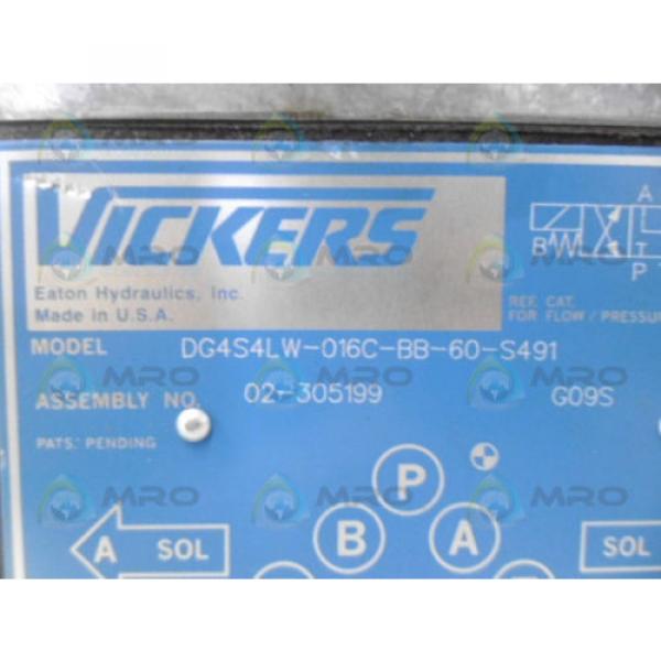 VICKERS DG4S4LW-016C-BB-60-S491 HYDRAULIC DIRECTIONAL CONTROL VALVE Origin NO BOX #4 image