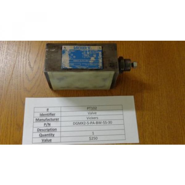 Vickers DGMX2-5-PA-BW-5S-30 Hydraulic Valve PT102 #1 image