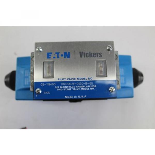 Vickers DG4S4LW-012C-B-60 4 way double solenoid Valve Origin B254 #3 image