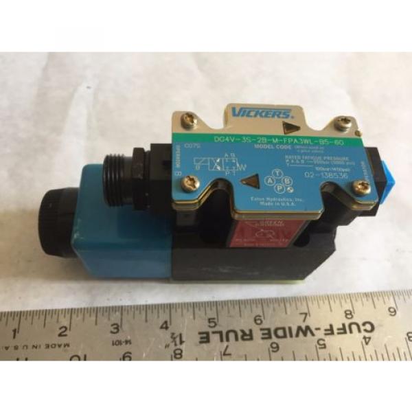 Origin VICKERS DG4V-3S-2B-M-FPA3WL-B5-60,02-101731 HYDRAULIC SOLENOID VALVE,BOX4 #1 image