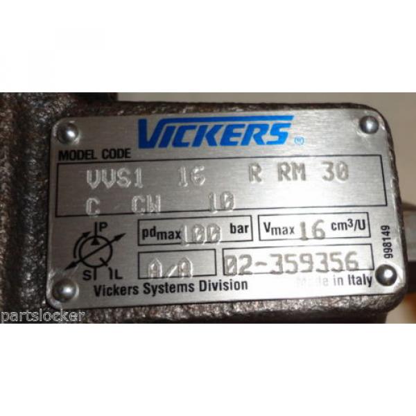 VICKERS VVS1 16 R RM 30 VARIABLE VANE HYDRAULIC PUMP VVS116RRM30 Origin #4 image