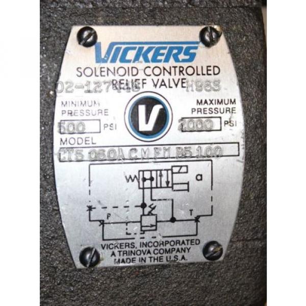 Vickers DG4V-3S-OBL-M-FW-B5-60 Solenoid Valve CT5-060A-C-M-FW-B5-100 Origin #4 image