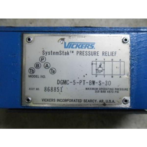 U1 1 Origin VICKERS DGMC-5-PT-BW-S-30 SYSTEMSTAK PRESSURE RELIEF VALVE #2 image