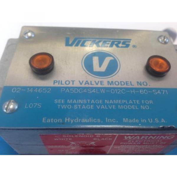 Origin VICKERS PA5DG4S4LW-012C-H-60-S471 HYDRAULIC PILOT VALVE, 24 VDC 868988 18A #2 image