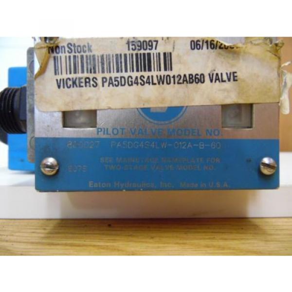 Vickers PA5DG4S4LW012AB60 2 Stage Directional Pilot Valve #3 image