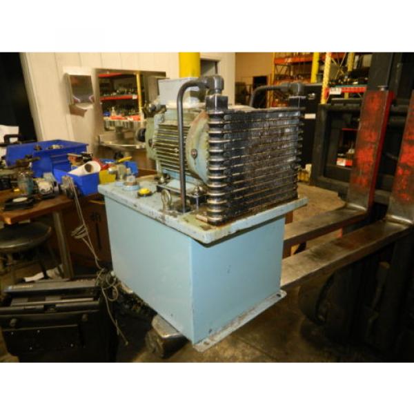 Nachi 2 HP 15 kW Hydraulic Unit, 220V, Nachi Pump UVN-1A-1A3-15-4-10, Used #7 image