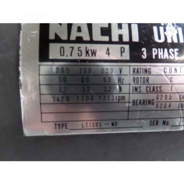 NACHI HYDRAULIC PUMP LTIS85-NR USV-0A-A2-075-4-10 VDS-0B-1A2-10 LOT#2072M #8 image