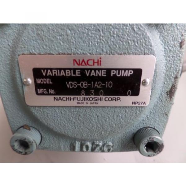 NACHI HYDRAULIC PUMP LTIS85-NR USV-0A-A2-075-4-10 VDS-0B-1A2-10 LOT#2072M #10 image