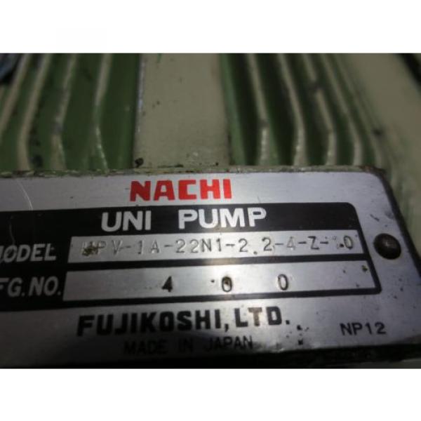 NACHI HYDRAULIC MOTOR LTIS70-NR PUMP UPV-1A-22N1-22-4-Z-10 PVS-1B-22N1-Z-10 #8 image