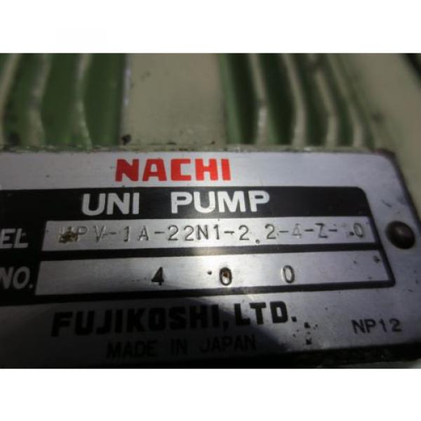 NACHI HYDRAULIC MOTOR LTIS70-NR PUMP UPV-1A-22N1-22-4-Z-10 PVS-1B-22N1-Z-10 #9 image