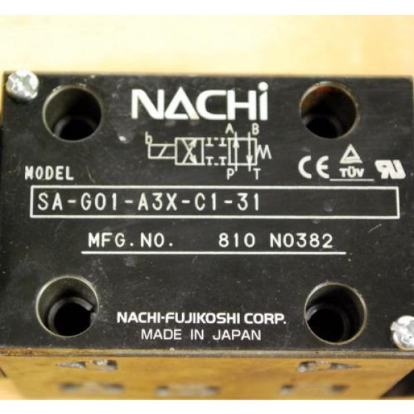 Nachi SA-G01-A3X-C1-31 Hydraulic Directional Control Valve With B12GDM Solenoid #2 image