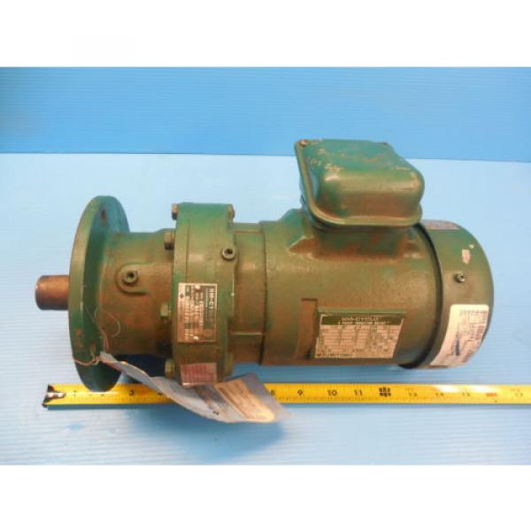 SM CYCLO SUMITOMO TC F 3 PHASE INDUCTION MOTOR 3 HP CNHM3 4105YA 8 GEAR REDUCER #1 image