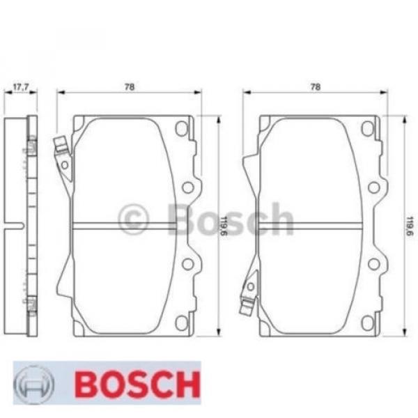 Bremsbelagsatz Bremsbeläge Bremsklötze BOSCH BP357 23524 0986424640 #1 image