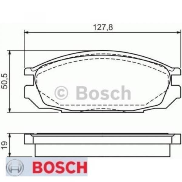 Bremsbelagsatz Bremsbeläge Bremsklötze BOSCH BP583 20098 0986461133 #1 image