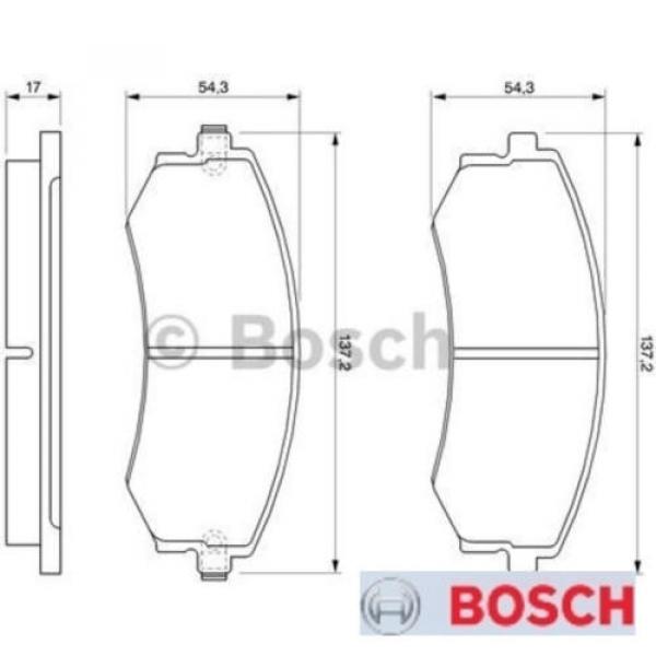 Bremsbelagsatz Bremsbeläge Bremsklötze BOSCH BP098 E190R-011075/790 0986424215 #1 image