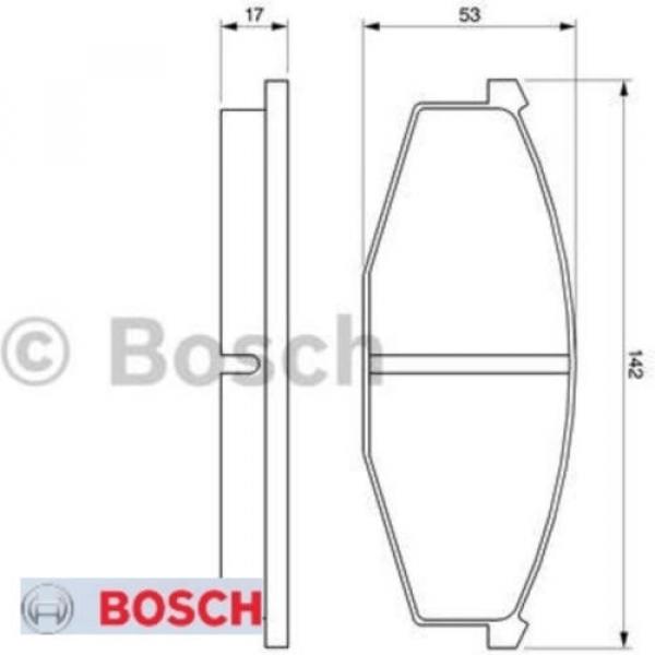 Bremsbelagsatz Bremsbeläge Bremsklötze BOSCH BP730 20863 7036D102 0986468630 #1 image