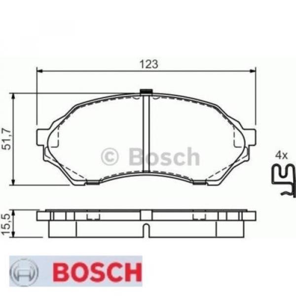 Bremsbelagsatz Bremsbeläge Bremsklötze BOSCH BP341 23490 7670D798 0986424610 #1 image