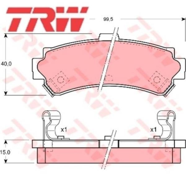 TRW Bremsbelagsatz Bremsbeläge Bremsklötze 23024 GDB3115 #1 image