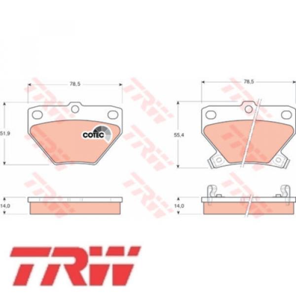 Bremsbelagsatz Bremsbeläge Bremsklötze TRW 23521 GDB3243 #1 image