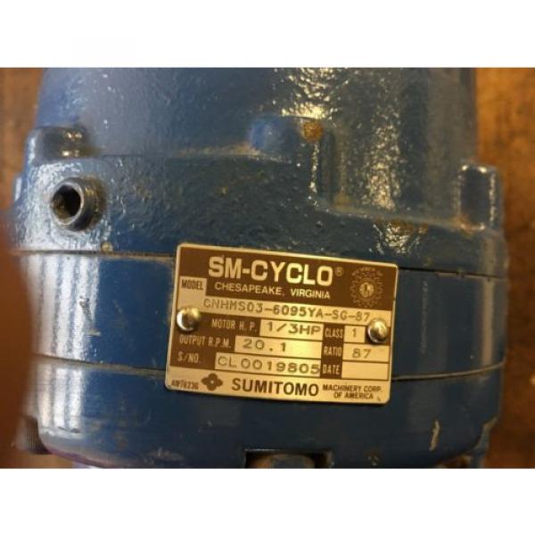 SM-CYCLO S-TC-F 1-PHASE INDUCTION MOTOR SUMITOMO CNHM503-6095YA-SG-87 #3 image