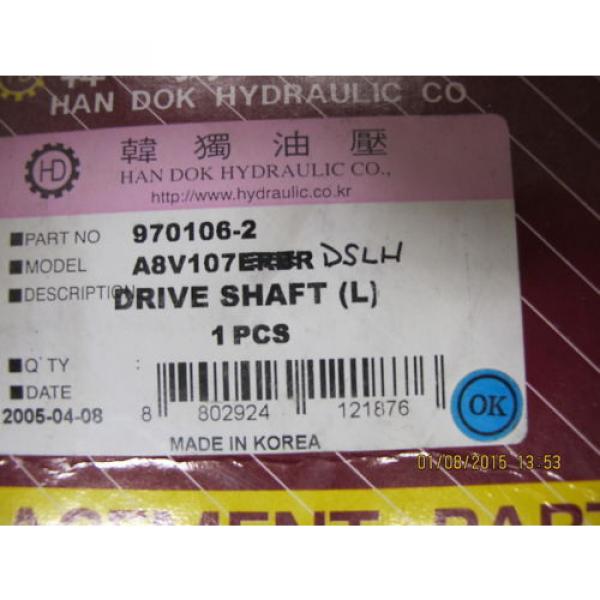 A8V107 970106-2 Excavator Hydraulic pumps Short Drive Shaft Left #4 image