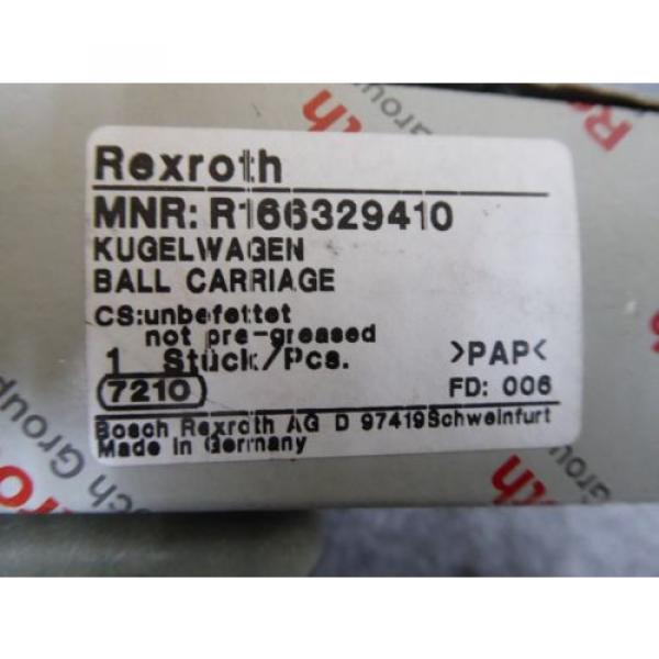 Origin REXROTH LINEAR BEARING # R166329410 #1 image