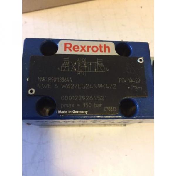 Origin REXROTH VALVE    4WE 6 W62/EG24N9K4/Z #2 image