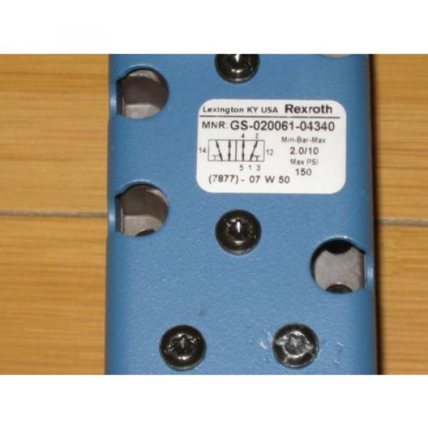 Brand origin REXROTH GS-020061-04340 Ceram Pneumatic Control Valve #4 image