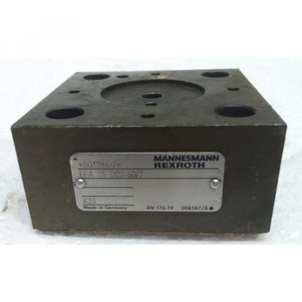 LFA25D22--60 REXROTH VALVE BLOCK MANNESMANN Origin UNUSED SURPLUS ITEM #1 image